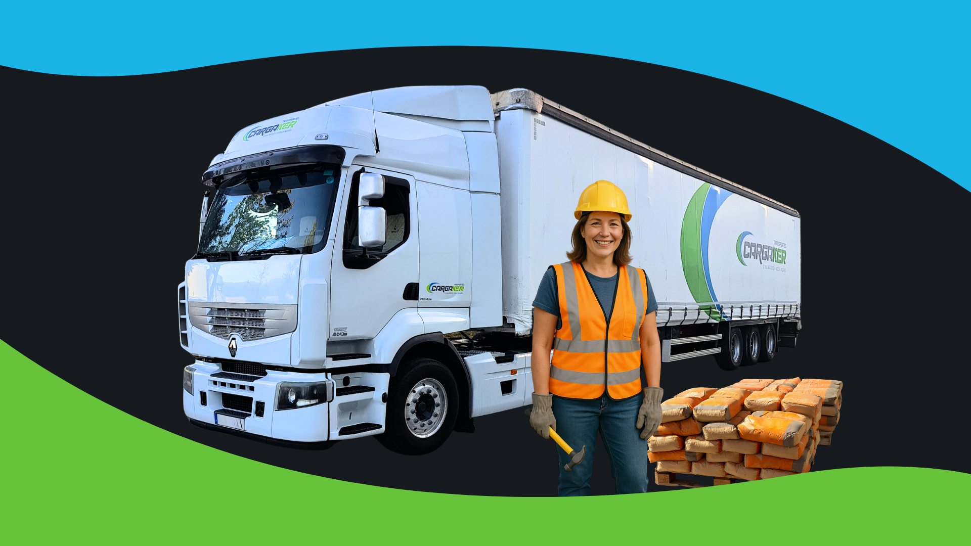 Home Transporte de materiais de construção